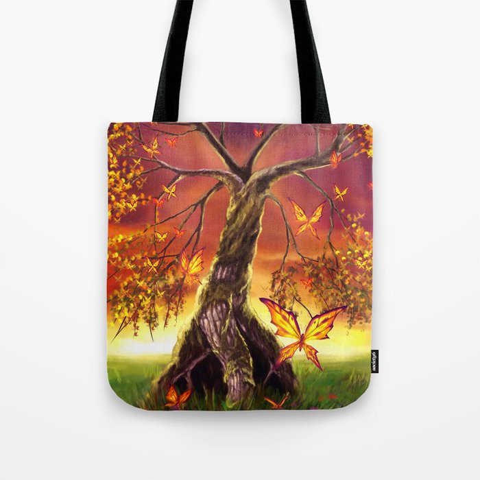 Butterfly Tree Tote Bag