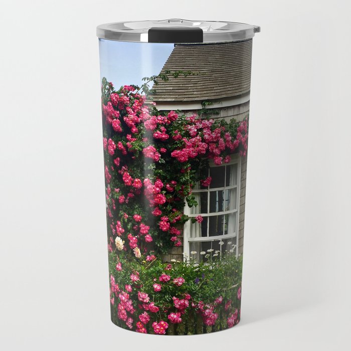 Rose House in Sconset Nantucket Travel Mug