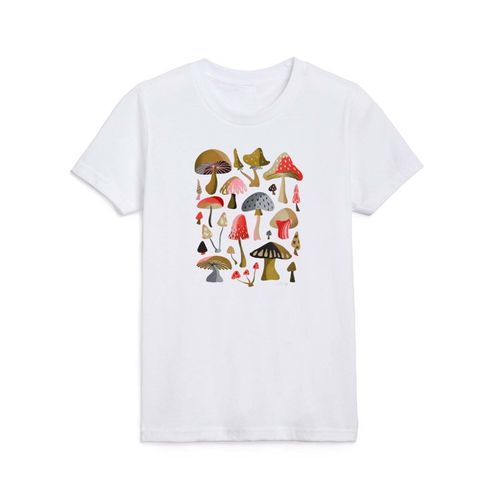 Mushroom Collection – Mint Kids T Shirt