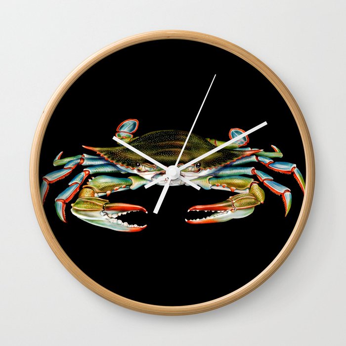 Blue Crab Wall Clock