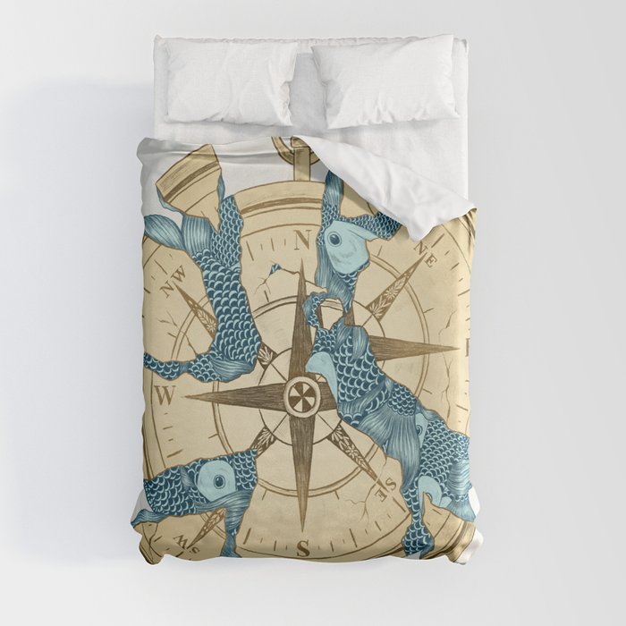 Beneath the Ripples of Existence (There's a Journey Called Life) Duvet Cover