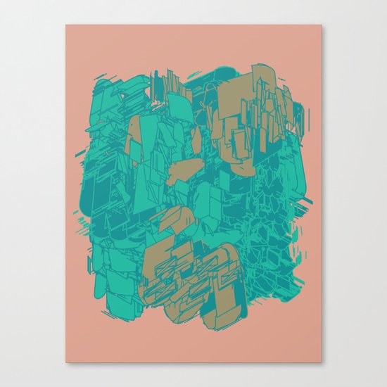 Graphic Junk Canvas Print