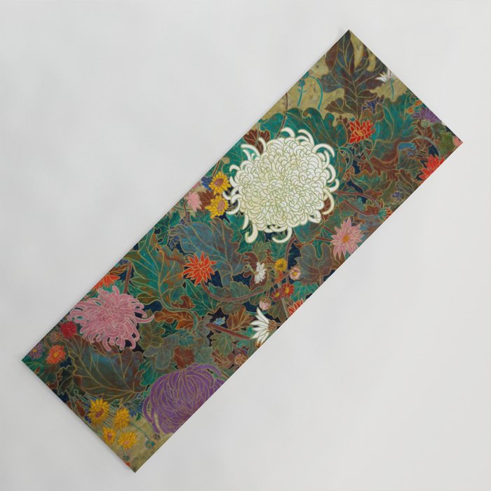 Flower Japanese Painting Yoga Mat By Soozai Society6