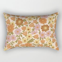 Retro garden pattern Rectangular Pillow