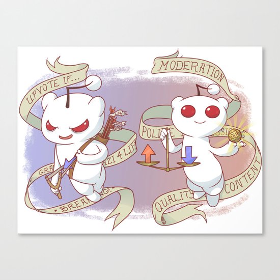 Rediquette Canvas Print