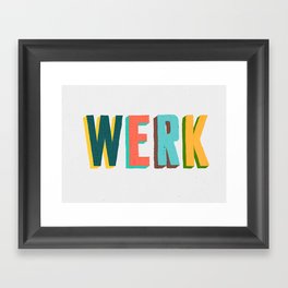 Werk Framed Art Print