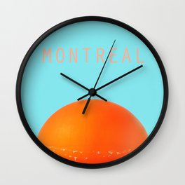 MONTREAL PASTEL Orange Julep Wall Clock