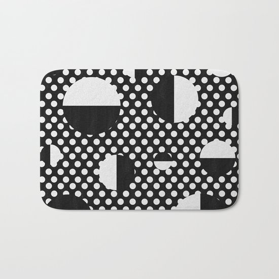 It's Black, It's White Bath Mat