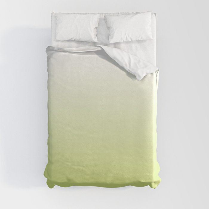 OMBRE LIME GREEN COLOR Duvet Cover