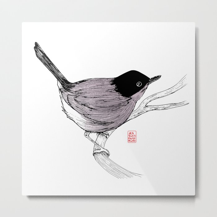 Blackcap Bird Metal Print
