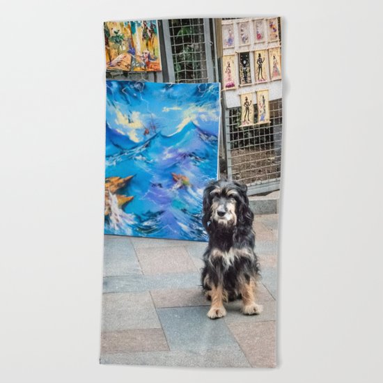 Artist's friend Beach Towel