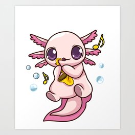 Cute Axolotl Art Prints For Any Decor Style Society6 Cute Axolotl Art Prints For Any Decor Style Society6