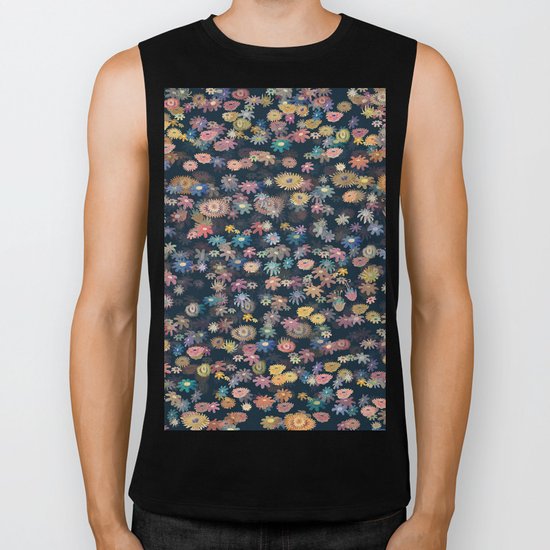 flowers Biker Tank