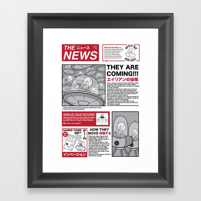 The News Framed Art Print