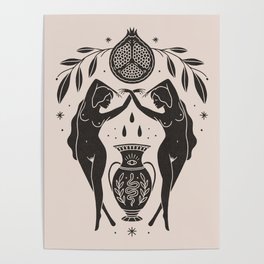 Persephone - Black Poster
