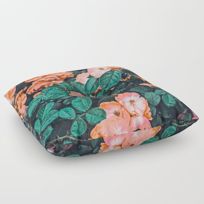 Vintage Blossom Photography Nature Digitalart Floor Pillow By 83oranges