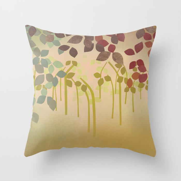 olive trunks Throw Pillow