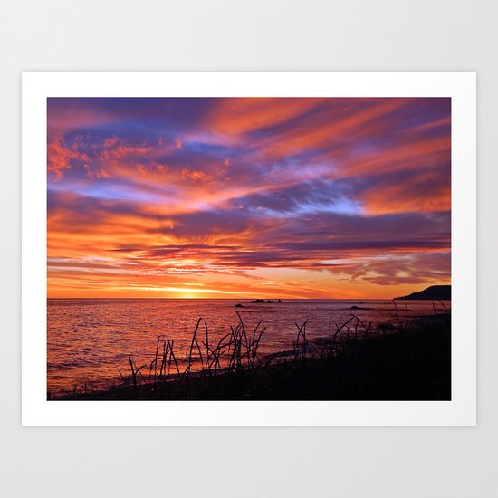 First Light at Sea Art Print