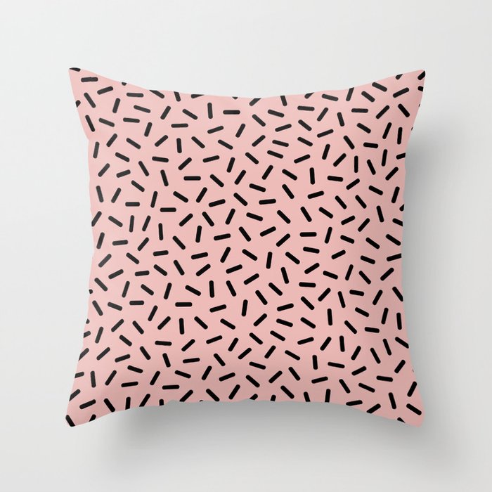 Memphis sprinkles Pattern 328 Throw Pillow