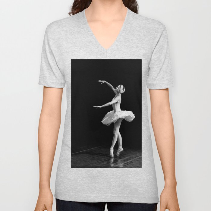 Russian Ballet Dancer 1 V Neck T Shirt