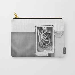 Electrical Outlet 2 Carry-All Pouch | Photo, Building, Electricity, Electrician, Electrical, Minimal, Electric, Minimalist, Industry, Wire 