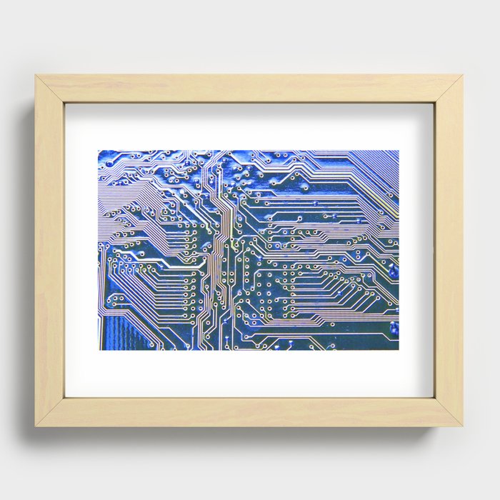 Circuit Board Recessed Framed Print
