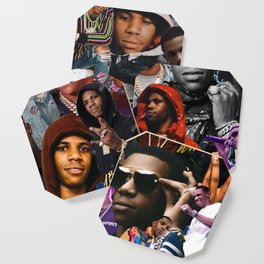 A Boogie Wit Da Hoodie Collage Coaster