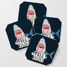 Free kisses (shark version) Coaster