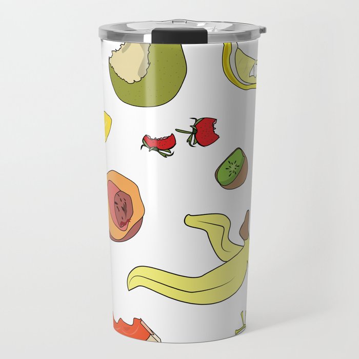 Leftover fruits - illustration Travel Mug