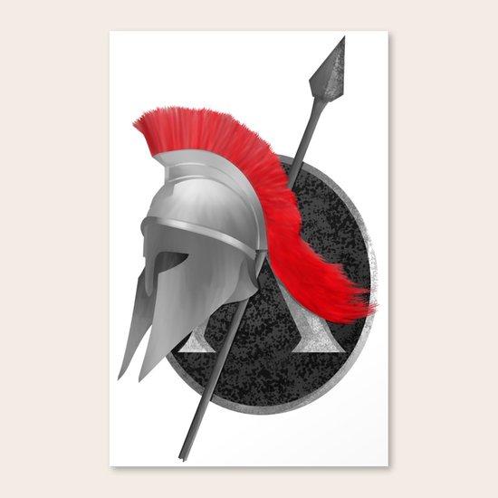 Spartan Helmet Canvas Print