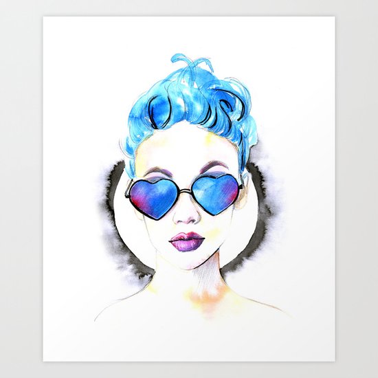 Hearts Art Print