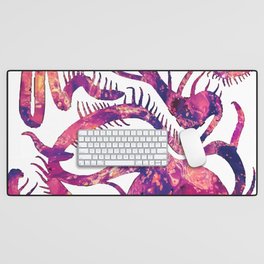 Purple Pink Abstract Life Plant Desk Mat