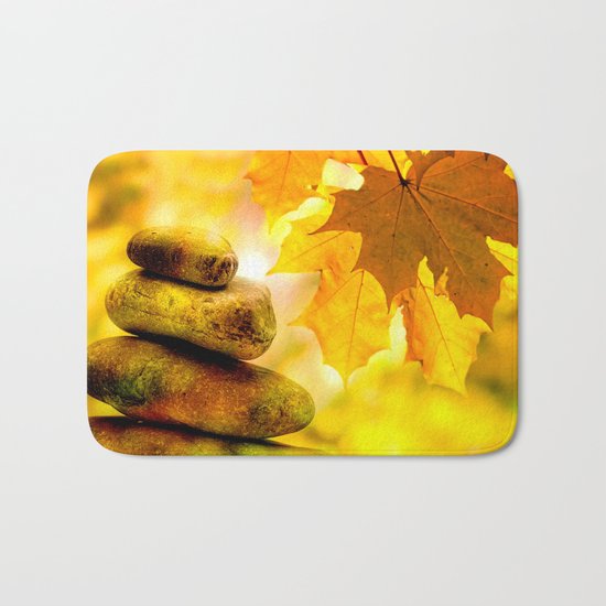 Fall meditation Bath Mat