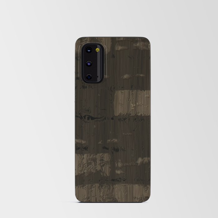 Brown engraved wood board Android Card Case