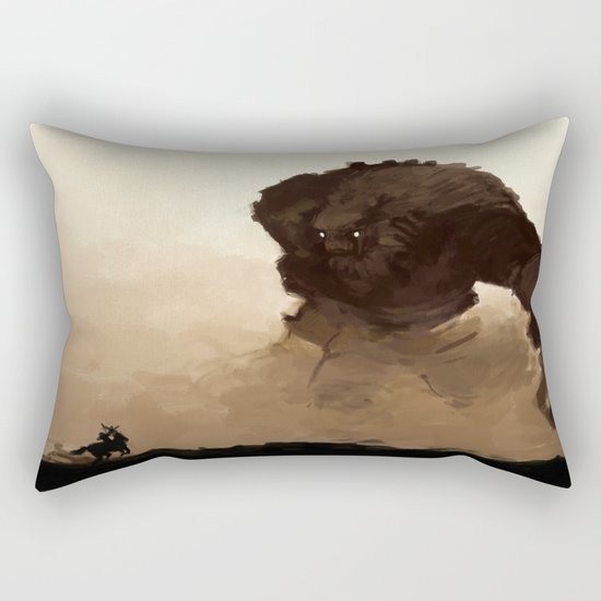 shadow of the colossus Rectangular Pillow