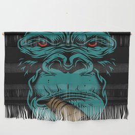 Angry Smoking Gorilla Wall Hanging