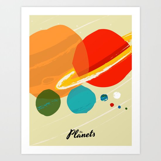 The planets Art Print