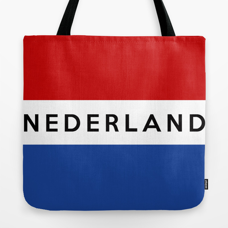 netherlands dutch country flag nederland name text Tote Bag by tony | Society6