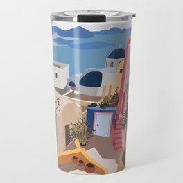 Magic Santorini Travel Mug
