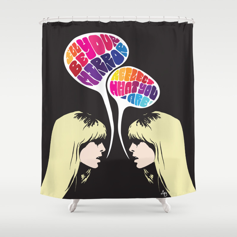 Nico I Ll Be Your Mirror Shower Curtain By Amandaboulala Society6