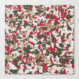 camouflage christmas Canvas Print