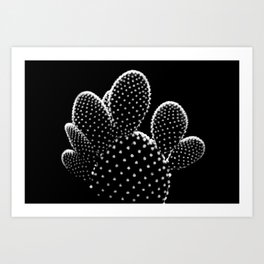 Cactus Minimalism Photography | Black and White | Desert Things Art Print