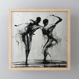 Ink Dancers 04 Framed Mini Art Print by Stephen Beveridge