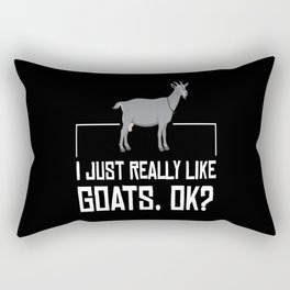 Goat Just Really Like Goats Goats Rectangular Pillow