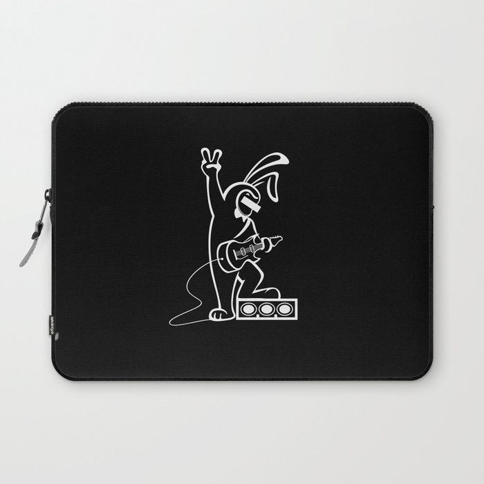 Bunny with guitar Laptop Sleeve