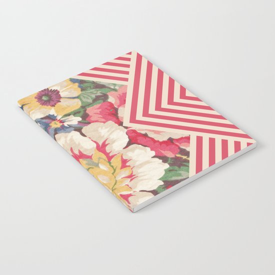Floral Chevron Notebook
