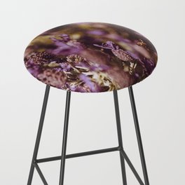 honey bee and french lavender Bar Stool