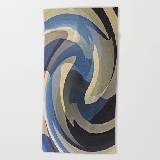 Bluetan Swirl Beach Towel