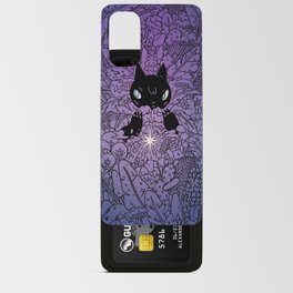 Cat with Star In Jungle (Purple) Android Card Case