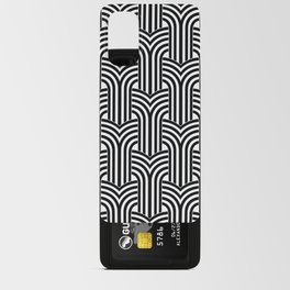 Art Deco wallpaper. Geometric striped ornament. Digital Illustration Background. Android Card Case